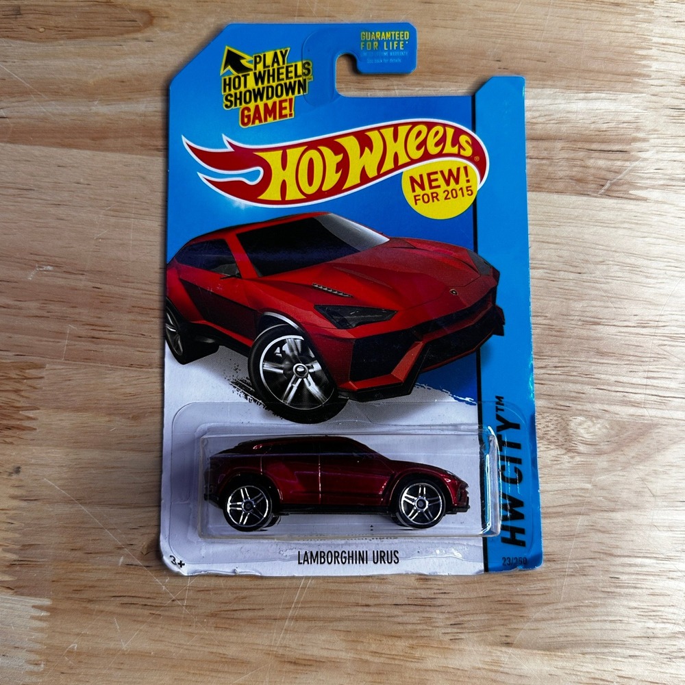 Hot Wheels 2015 HW City Lamborghini Urus Dark Red 23/250 Street Power 1:64